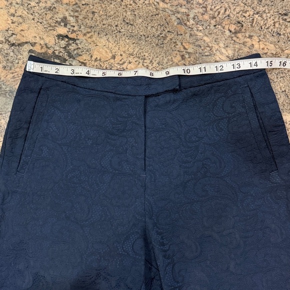 M&S Collection Navy Textured Pants - Picture 7 of 7